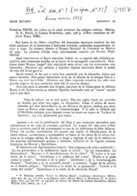 La crítica en la edad ateniense