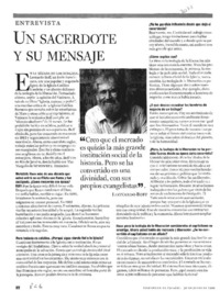 Un sacerdote y su mensaje.