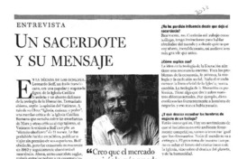 Un sacerdote y su mensaje.