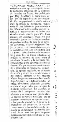 Crónicas marcianas".