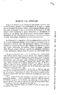 Borges y el lenguaje