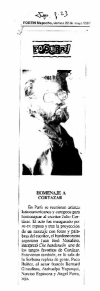 Homenaje a Cortázar.