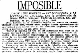 Imposible.