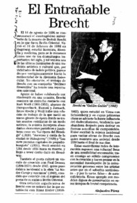 El Entrañable Brecht