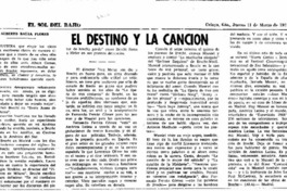 El Destino y la canción