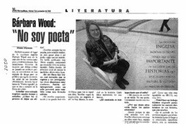Barbara Wood: "No soy poeta"