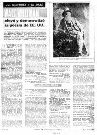 Walt Whitman, elevó y democratizó la poesía de EE.UU.