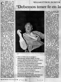 "Debemos tener fe en la palabra escrita"