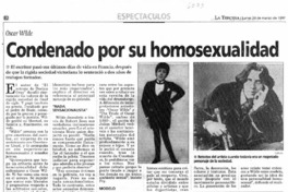 Condenado por su homosexualidad.