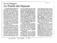 La huella del gigante.