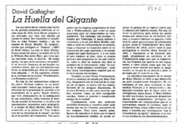 La huella del gigante.