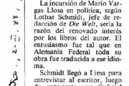 Todo Vargas Llosa traducido al alemán.