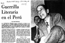 Guerrilla literaria en el Perú