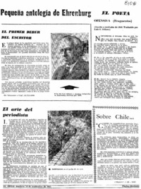 Pequeña antología de Ehrenburg.