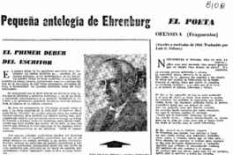 Pequeña antología de Ehrenburg.
