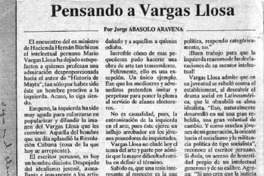Pensando a Vargas Llosa