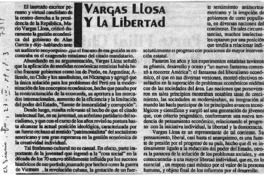 Vargas Llosa y la libertad.