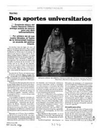 Dos aportes universitarios