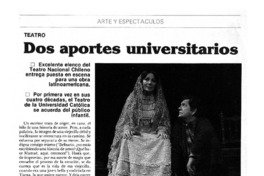 Dos aportes universitarios