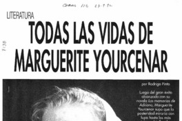 Todas las vidas de Marguerite Yourcenar