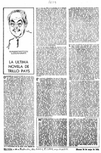 La última novela de Trillo Pays