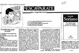 No habrá más penas ni olvido