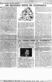 Un Decidido voto de confianza.