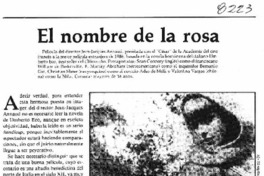 El nombre de la rosa