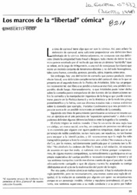 Los Marcos de la libertad cómica.