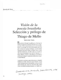 Visión de la poesía brasileña