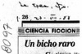 Un bicho raro