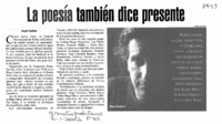 La poesía también dice presente