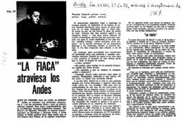 La Fiaca" atraviesa los Andes.