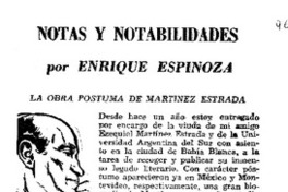 La obra póstuma de Martínez Estrada