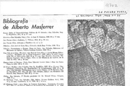 Bibliografía de Alberto Masferrer.