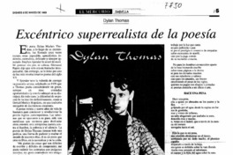 Excéntrico superrealista de la poesía