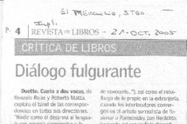 Diálogo fulgurante.