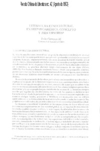 Literatura etnocultural en hispanoamérica, concepto y precursores