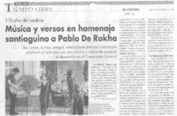 Música y versos en homenaje santiaguino a Pablo de Rokha