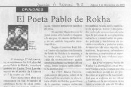 El poeta Pablo de Rokha