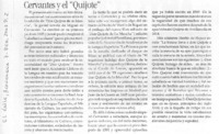 Cervantes y el "Quijote"