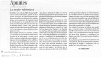 La mujer misteriosa