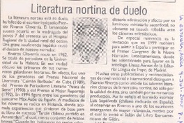 Literatura nortina de duelo