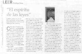 Leer "El espíritu de las leyes"