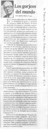 Los gorjeos del mundo