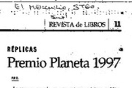 Réplicas : premio Planeta