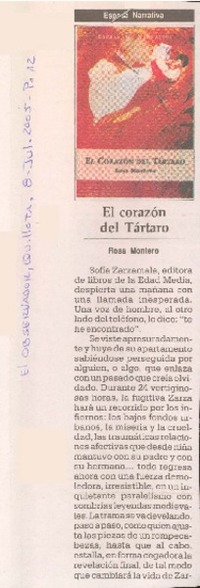 El Corazón del tártaro Rosa Montero