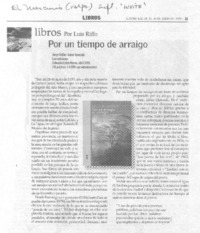 Libros : Por un tiempo de arraigo