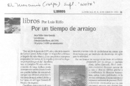 Libros : Por un tiempo de arraigo