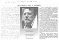 Oscar Hahn : el poeta en Valparaíso